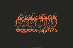 Everything is Fine PNG Digital Download, Trendy Png, Mental Product Image 1