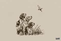Fall PNG, Trendy PNG, Shirt PNG, Vintage Hunting Dog Product Image 1