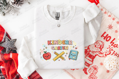 Kinderr Garten SVG - Kawaii School Supplies Teacher Cut File Product Image 1