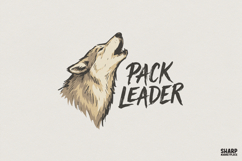 Pack Leader PNG, Howling Wolf PNG, Alpha Wolf Art, Wild Product Image 1