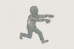 Zombie PNG, Halloween Shirt, Creepy Undead Graphic, Horror Product Image 1