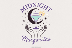 Midnight Margaritas PNG, Mystical Margarita Digital Design, Product Image 1