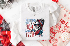 Splitting The Tea SVG - Patriotic 1776 Skeleton Cut File Product Image 3