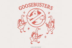 Goosebusters PNG T-Shirt Design, Funny Goose Digital Product Image 1