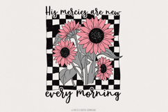 His Mercies Are New Every Morning PNG, Christian PNG, Product Image 1