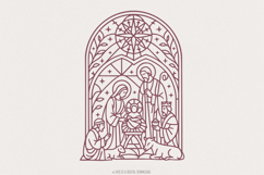 Nativity Scene Clipart PNG, Holy Family Icon Digital Product Image 1