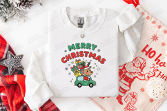 Merry Christmas Penguin Tshirt Design Cute Holiday Art Product Image 2