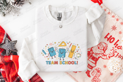 Team School SVG - Cute Stationery Teacher Back to School Cut Product Image 3