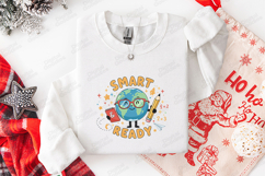 Smart &amp; Ready SVG - Cute Earth Back to School Cut File Product Image 3