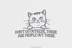 Funny Cat PNG, Black Cat Humor Tee, Quirky Feline Design, Product Image 1