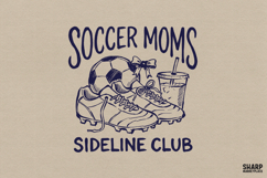 Soccer Moms Sideline Club Soccer PNG Game Day PNG Shirt, Product Image 1