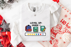 Level Up Grade 1 SVG - Pixel Art Back to School Cut File Product Image 3