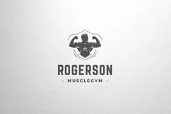 Fitness club male silhouette logo Product Image 1