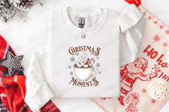 Christmas Moments Hot Cocoa Holiday T Shirt Design Print Product Image 2