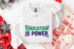 Education Is Power SVG - Bold Academic Typography Cut File Product Image 3