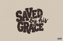 Saved By His Grace PNG, Christian PNG, Faith PNG, Bold Product Image 1