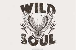 Wild Soul Png, Sublimation Design, Grunge Png, Biker Png, Product Image 1