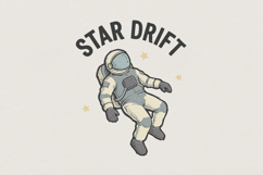 Star Drift PNG Astronaut, Space Shirt PNG, Cosmic Art Tee, Product Image 1