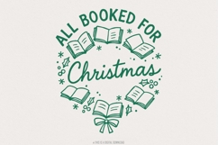 All Booked For Christmas PNG, Christmas Books PNG, Book Product Image 1