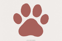 Brown Paw Print PNG, Digital Download for Pet Lovers, Product Image 1