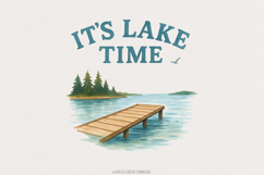 It&#039;s Lake Time Coquette Summer PNG, Trendy Summer, Product Image 1