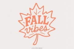 Fall Vibes PNG, Autumn Digital Download, Maple Leaf Fall Product Image 1