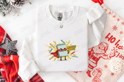 Knowledge Power SVG - Cute Notebook Superhero Teacher Cut Product Image 3