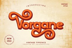Vorgane Vintage Typeface Product Image 1