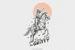 The Gritty PNG, Transparent Western Cowboy, Grunge Western Product Image 1