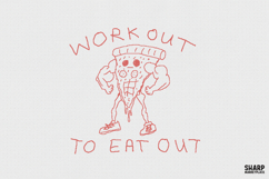 Workout To Eat Out, PNG Designs, Trendy PNG Shirt, Product Image 1
