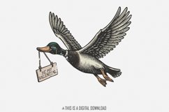 Valentine Duck Digital Download, Sublimation Design, Cute Product Image 1