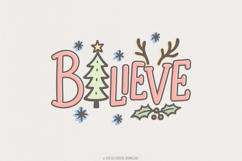 Believe Christmas PNG, Holiday Png, Festive Winter Cheer Product Image 1
