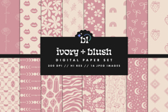 16 Ivory &amp; Blush Seamless Patterns Product Image 1