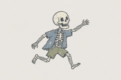 Skeleton Running PNG, Funny Skeleton Shirt, Summer Skeleton Product Image 1