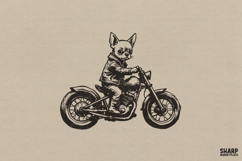 Vintage Chihuahua Riding Motorcycle, Trendy Png, Shirt Png, Product Image 1