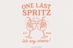 One Last Spritz PNG, We Say Cheers Cocktail Glasses, Product Image 1