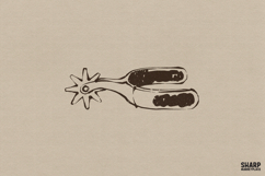 Vintage Western Spur Illustration, PNG Designs For Shirt, Product Image 1