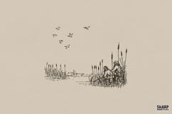 Fall PNG, Trendy PNG, Shirt PNG, Vintage Marsh Fishing Product Image 1