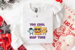 Too Cool Nap Time SVG - Kawaii Pillow and Blanket Cut File Product Image 3