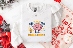 Back To Brilliance SVG - Brain Lifting Dumbbells Brain Power Product Image 3