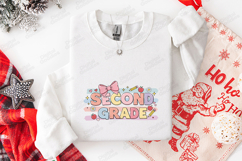 Second Grade SVG - Pastel Coquette School Aesthetic Cut File Product Image 3