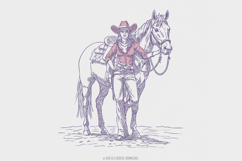 Support Your Local Cowgirls PNG, Western T-Shirt Design, Product Image 1