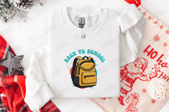 Back To School SVG - Gold Chain Backpack Urban Cut File Product Image 3