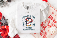 Winter Is Fun Winter Wonderland Penguin Shirt Product Image 1