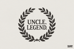 Uncle, Legend PNG T-Shirt Design, Uncle Gift Idea, Vintage Product Image 1