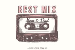 Best Mix Mom and Dad PNG, Baby png, Bodysuit Design, Funny Product Image 1