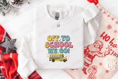 Off To School We Go SVG - Retro School Bus Cut File Product Image 3