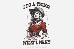 I Do A Thing Png, Western Girl Png, Country Girl Design, Product Image 1
