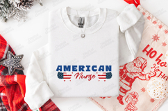 American Nurse Patriotic USA Flag Sublimation PNG Design Product Image 3