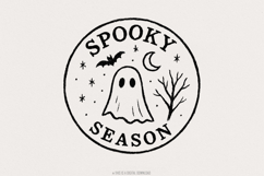 Spooky Season PNG, Retro Halloween Ghost PNG, Cute Ghost Product Image 1